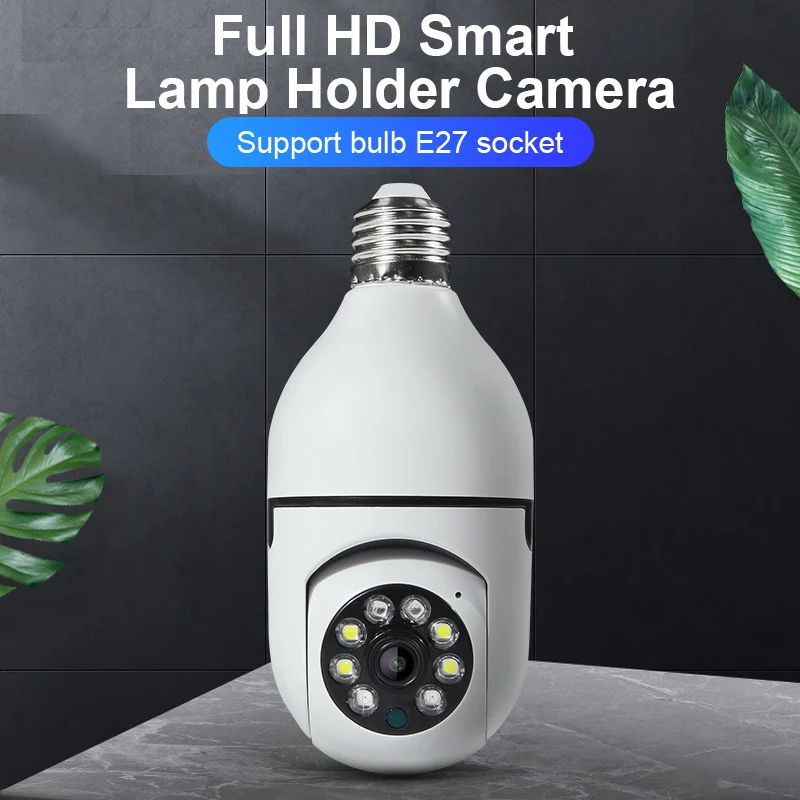 1080P HD E27 Bulb Surveillance Camera Anti-theft Outdoor Indoor Security Monitor Wireless WiFi Camera Night Vision Audio IP Came-2