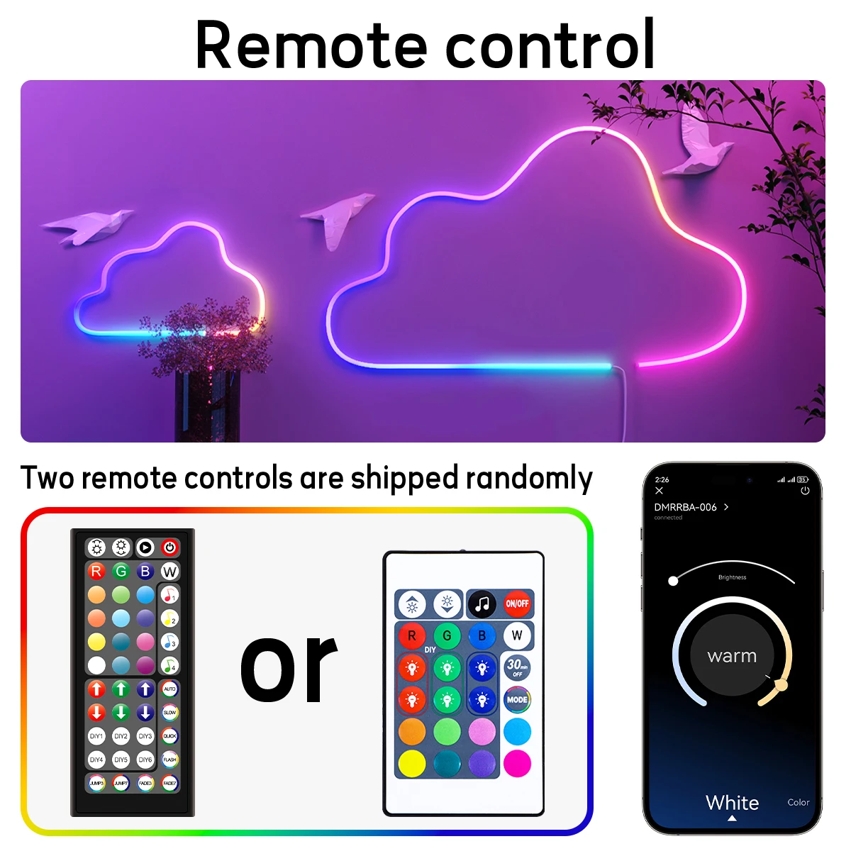 40M/30M RGB LED Neon Rope Lights, Music Sync Control with App/Remote, Flexible Lamp Color Change, Waterproof for Indoor Outdoor-4