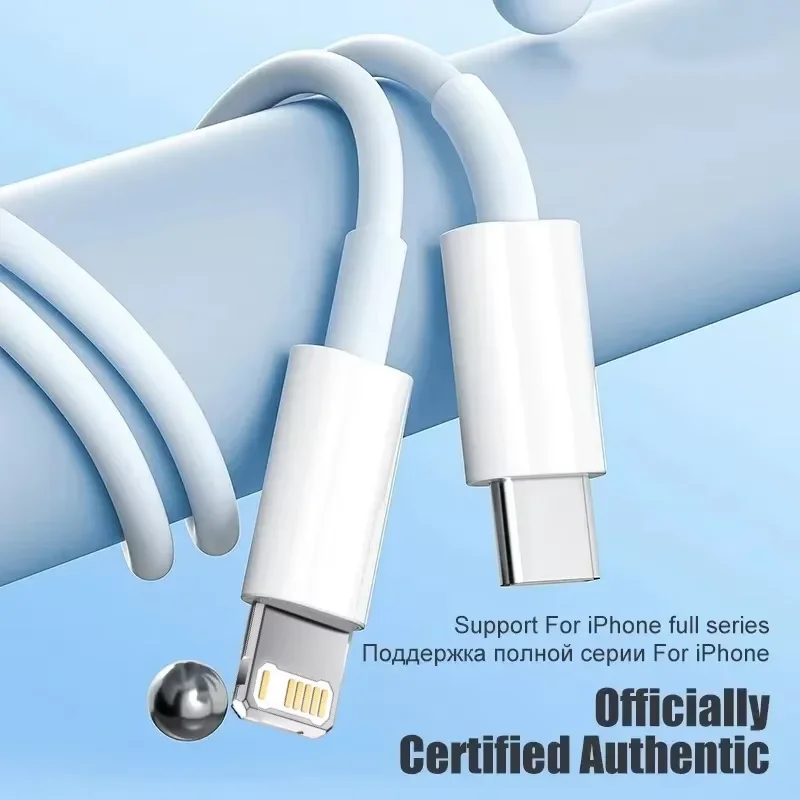 Original 20W PD USB Type C to Lighting Fast Charger Cable For Apple iPhone 14 13 12 11 Pro Max X XR 8 7 Plus iPad Data Sync Line-2