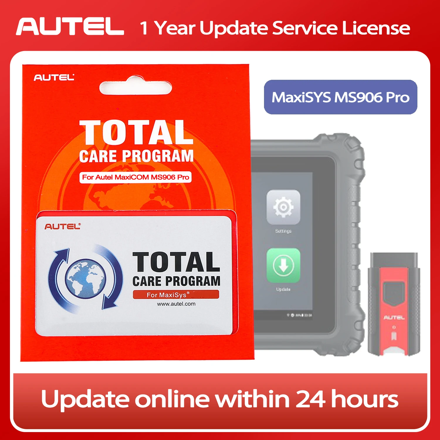 Autel Maxisys MS906 Pro 1 Year Software Update Autel Scanner Annual Subscription Software Upgrade  (Total Care Program)
