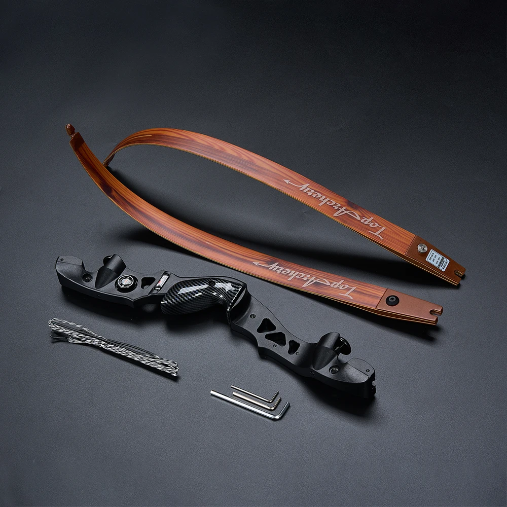 Archery 62Inch 25-60lbs ILF Recurve Bow 210FPS Aluminum Alloy Riser Competitive Take Down Bow Outdoor Shooting Accessories-5
