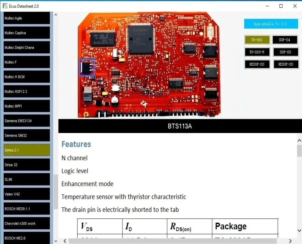 Car tools Ecus Datasheet 2. ECU Repair Software PCB Schematics with Electronic Components of Car ECUs and Additional Information-3