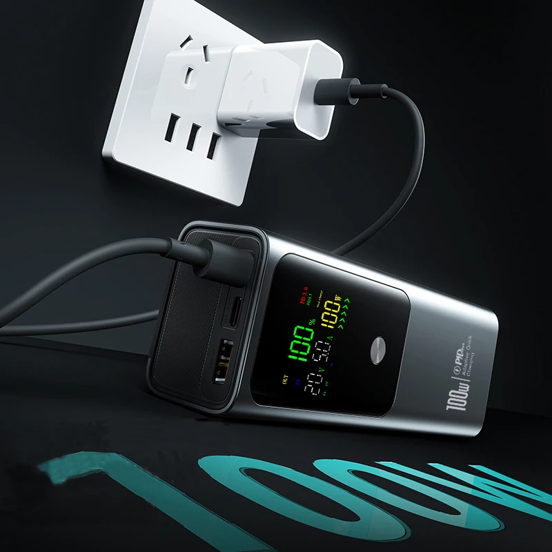 50000mAh Portable Color Screen Power Bank Supports PD100W Bidirectional Fast Charging Suitable For IPhone Laptop Samsung-6