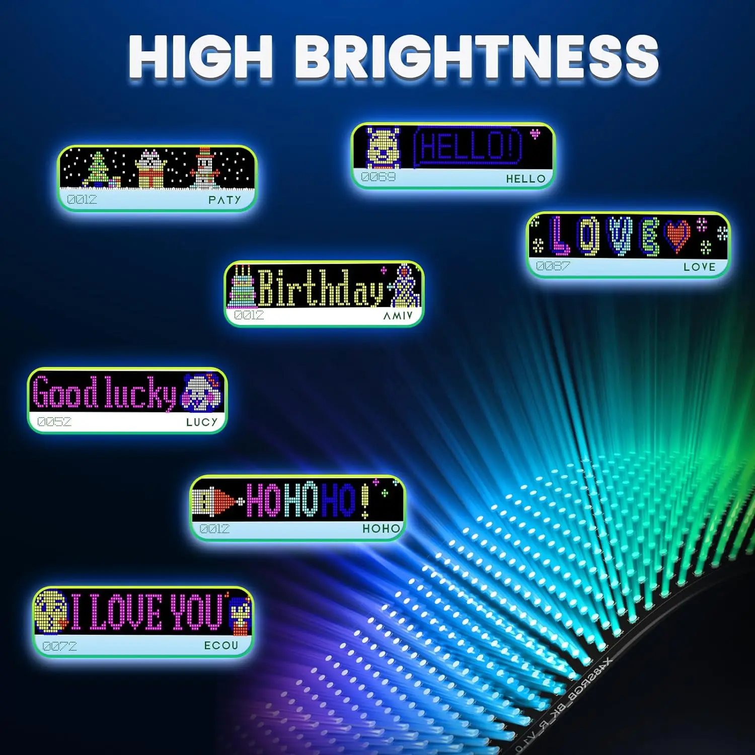 LED Scroll Signage, Flexible 12V  LED Store Signage with Remote, Bluetooth App Control Custom Text Pattern Animated LED Display-2