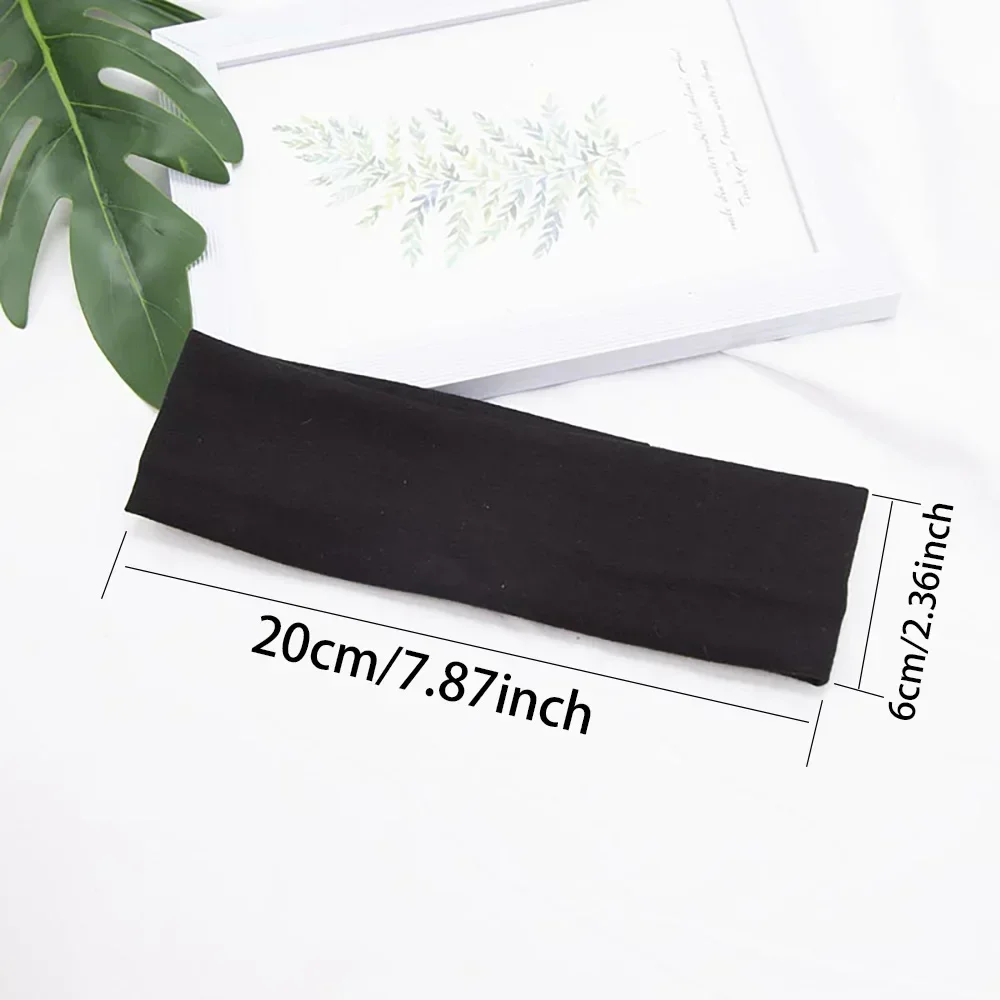 3pcs Elastic Solid Color Hair Bands for Women and Men Hairband Running Fitness Sports Yoga Headbands Girls Head Band Accessories-5