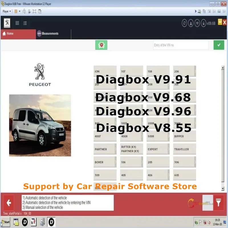 2024 Diagbox V9.91/V9.96 diagnostic Software Vm Version fully working For Peugeot Version For Citroen car software-3