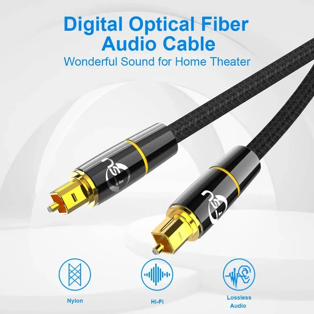 FSU HIFI 5.1 Digital Optical Audio Cable Toslink 1m 2m 3m 10m SPDIF Coaxial Cable for TV Blu-ray Player Amplifier Fiber Cable-2