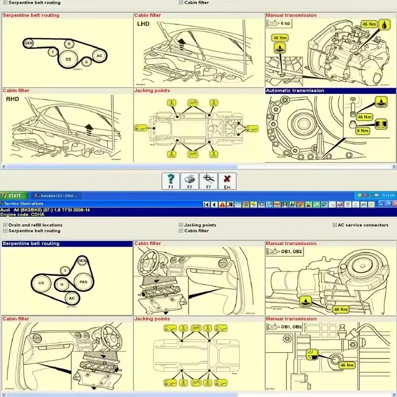 2024 Newest version Autodata 3.45 Auto Repair Software wiring diagrams data + install video guide auto data 3.45-2