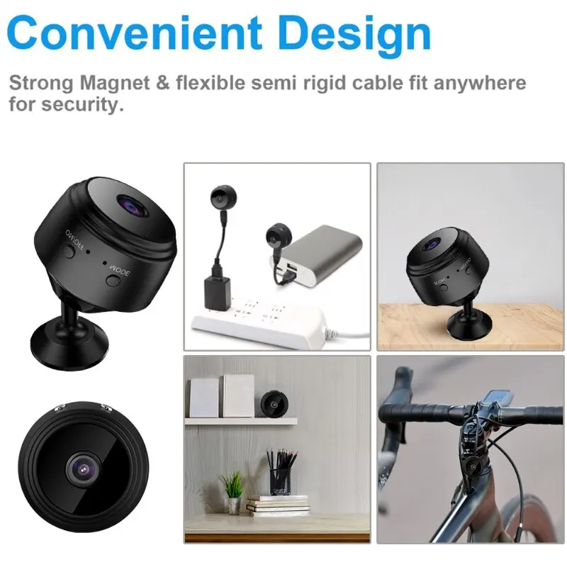 A9 Mini WiFi Camera HD 1080p Remote Wireless Voice Recorder Video Camcorder Night Vision Home Security Surveillance Cameras-5