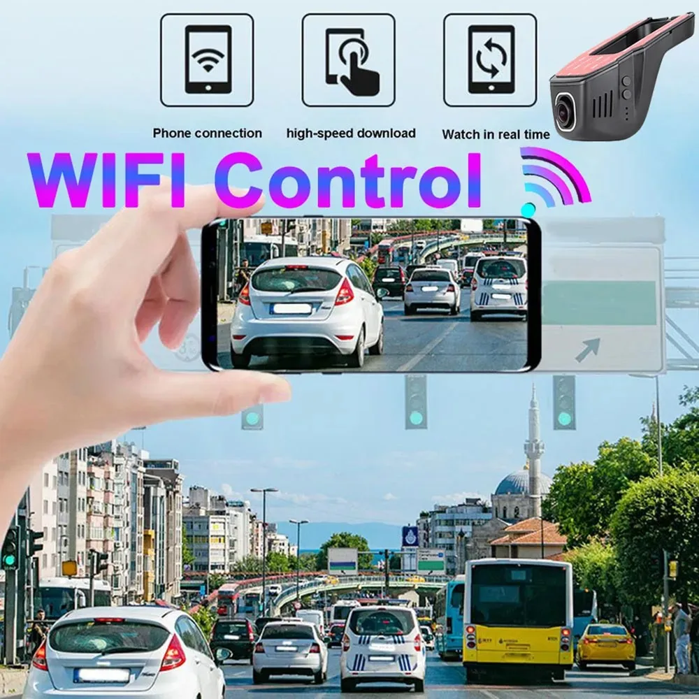 4K 2160P WiFi Car DVR Dash Cam Camera 2K 1600P 1080P 24H Parking Monitor APP Control Car Driving Video Recorder for all cars-3