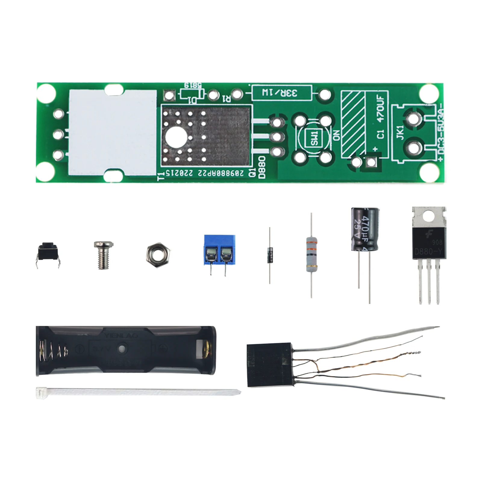 High Voltage Generator Arc Igniter DIY Kit Lighter Kit Arc Generator Kit for DIY Electronic Production Suite DC3-5V-4