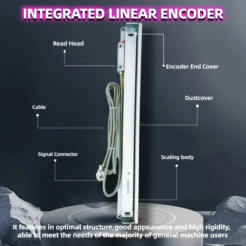 KA-500 Optical Encoder Ruler Sensor Linear Glass Scale 5 Micron TTL DRO 470-770mm 0.005mm Precision Measurement Tool-4