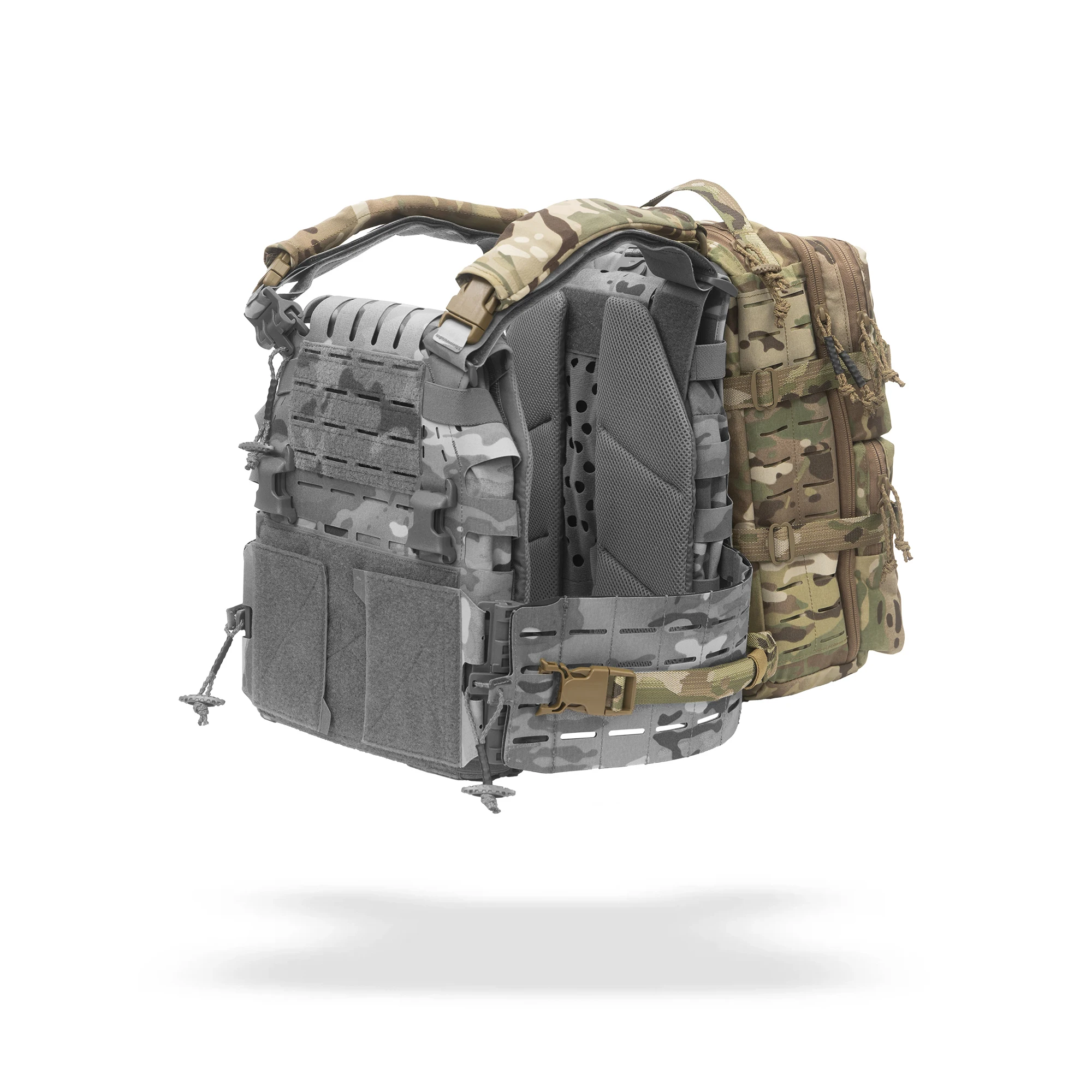 MILITECH Assault Backpack For ARC V2 Plate Carrier Tactical Vest Plate Carrier Pack Compression Special Operation Bag With Vest-2