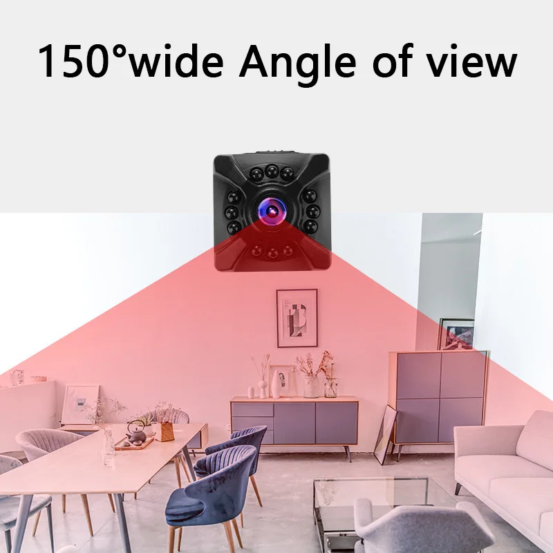 Xiaomi 4K Full Color HD Mini Camera Hotspot WiFi Remote Motion Detecting Surveillance Security Protection Rechargeable X5 Camera-5