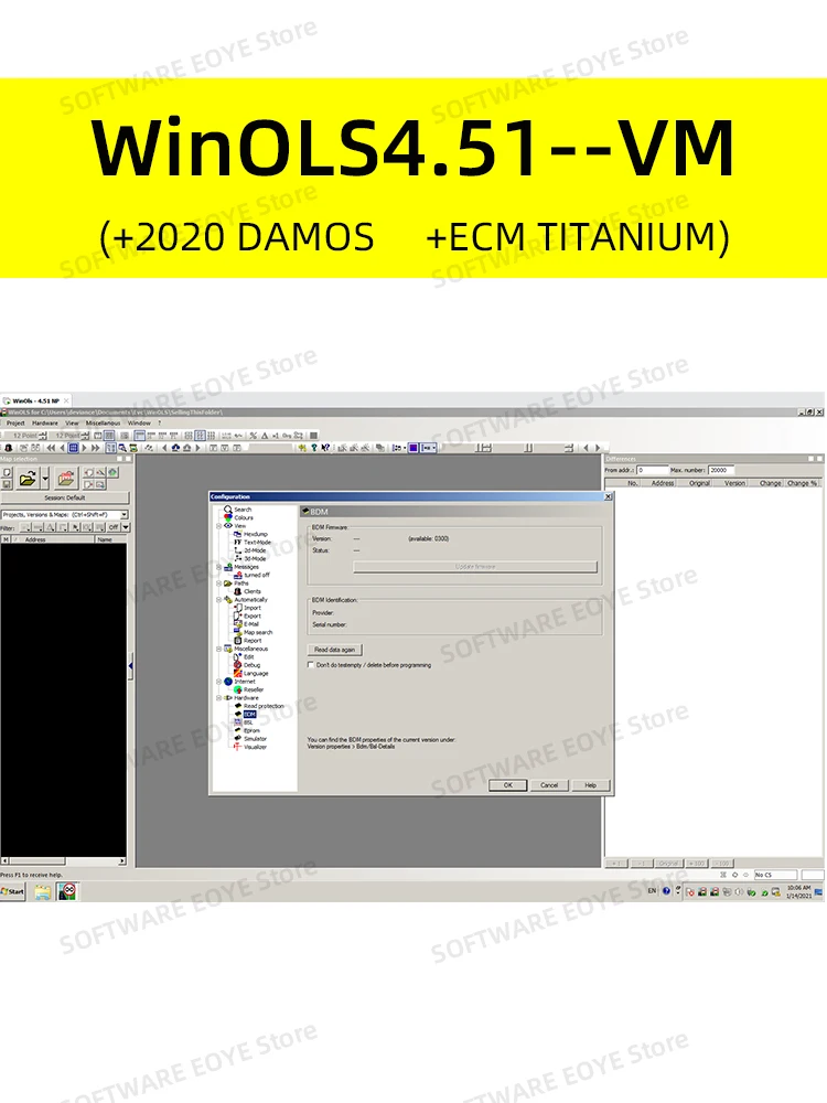 2022 Newest WinOLS 4.51 Auto ECU Chip Tuning Software +2020 Damos +ECM TITANIUM With Plugins More Functions-4