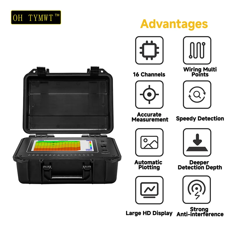 16 Channels Water Detector Underground TYM-D Series Borehole Drilling Geophysics Ground Water Detection Machine-2