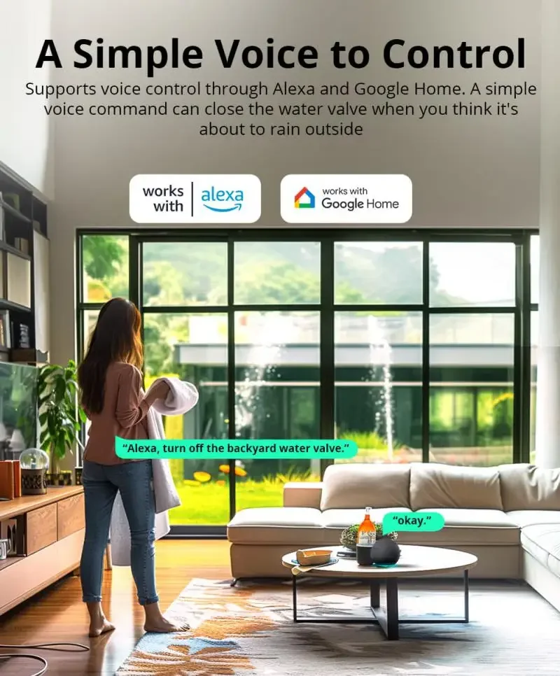 SONOFF SWV Water Valve sprinkler control Zigbee Smart Irrigation flow meter Timer App Voice Control Via Alexa Google ZHA Ewelink-2