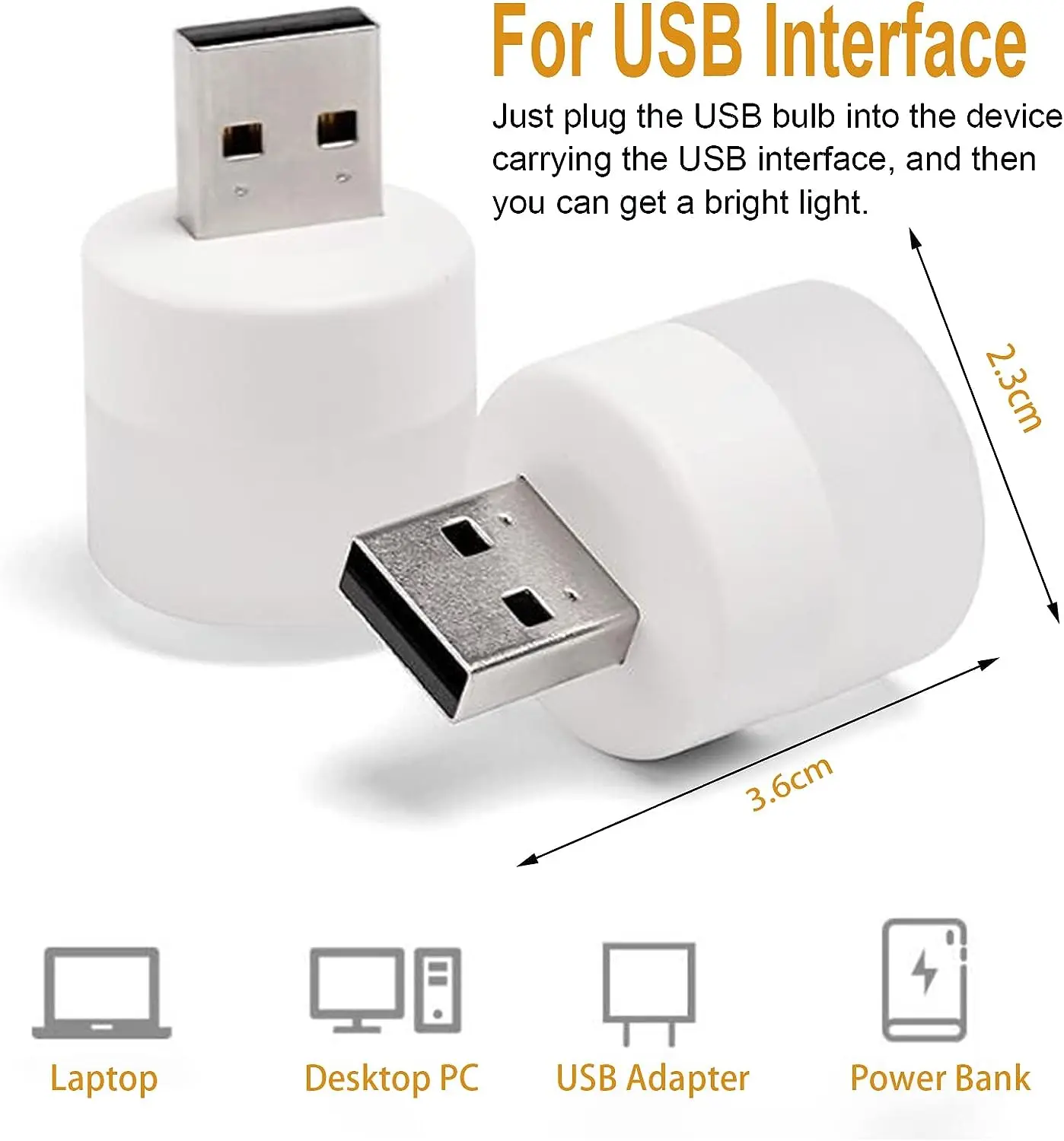 1/10Pcs Mini USB Night Light Warm White Eye Protection Book Reading Light USB Plug Computer Mobile Power Charging LED Night Lamp-6