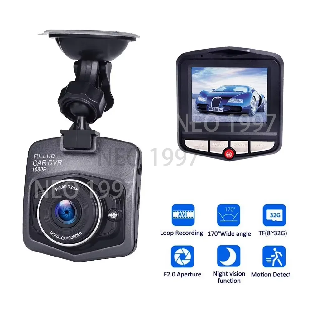 HD 1080P Dash Cam, Car DVR Camera Recorder with Night Vision, G-Sensor, Loop Recording, Parking Monitor, Wide Angle Lens for Veh-2