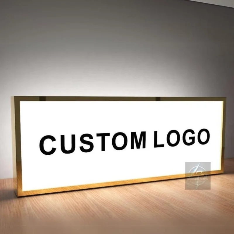 Frontlit Acrylic Lightbox Custom Business Sign Letter Logo Display For Modern Home & Office Signage  Business Lightbox Beauty
