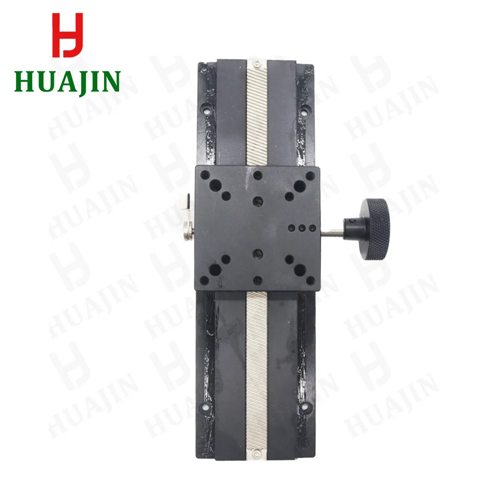 X Axis Precision Adjustment Stage LWX60-200 Long Stroke Manual Dovetail Groove Slide Table Gear Type Fine-Tuning Displacement-3