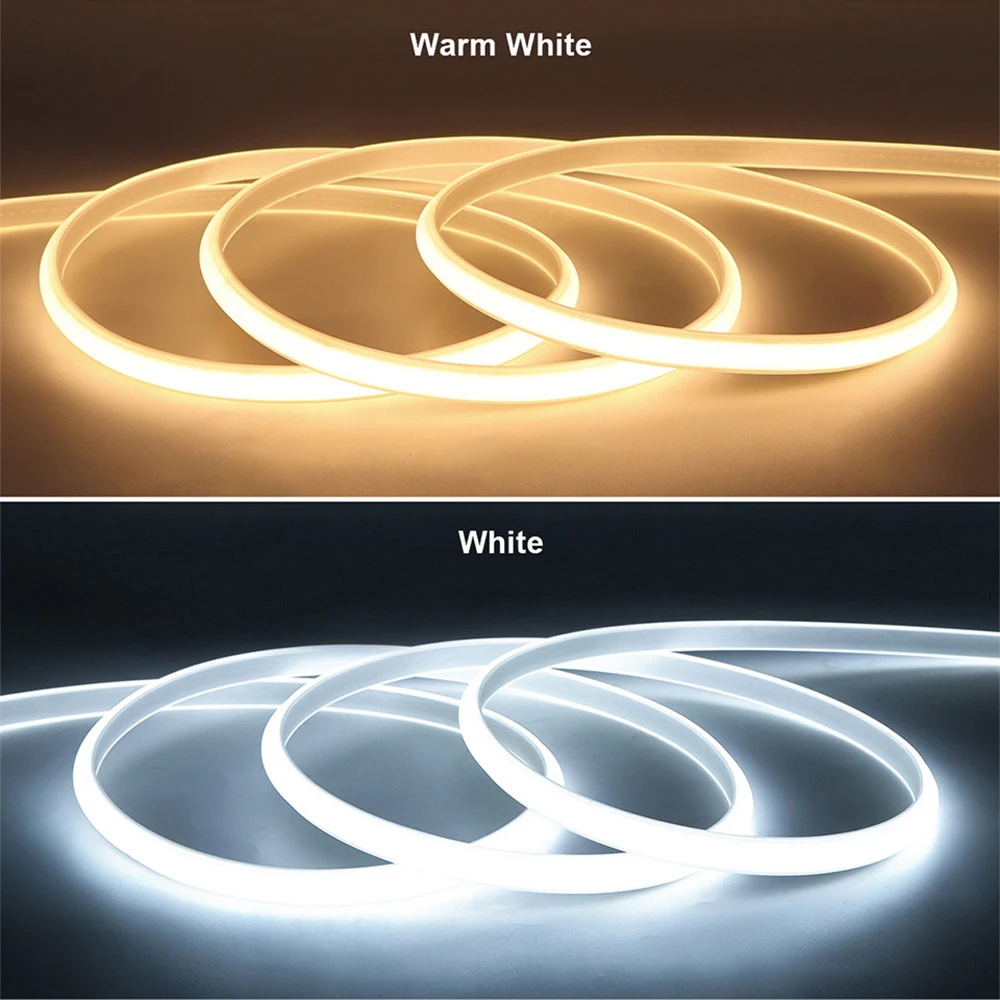220V Led Strip High Brightness Waterproof COB LED Strip 220V Flexible Ribbon for Room Bedroom Kitchen Outdoor Garden Lighting-3