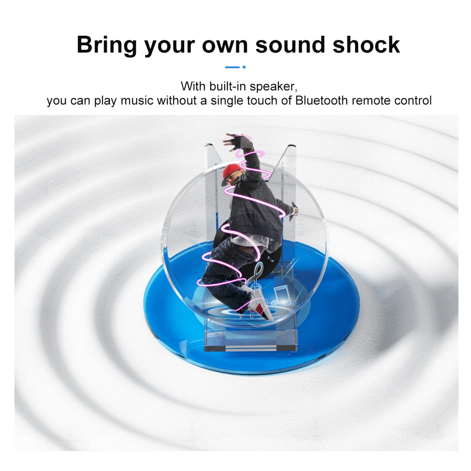3D Holographic Projector Naked Eye Support Music Player Desktop 3D Fan Advertising Logo Light Remote Advertise Display Machine-4