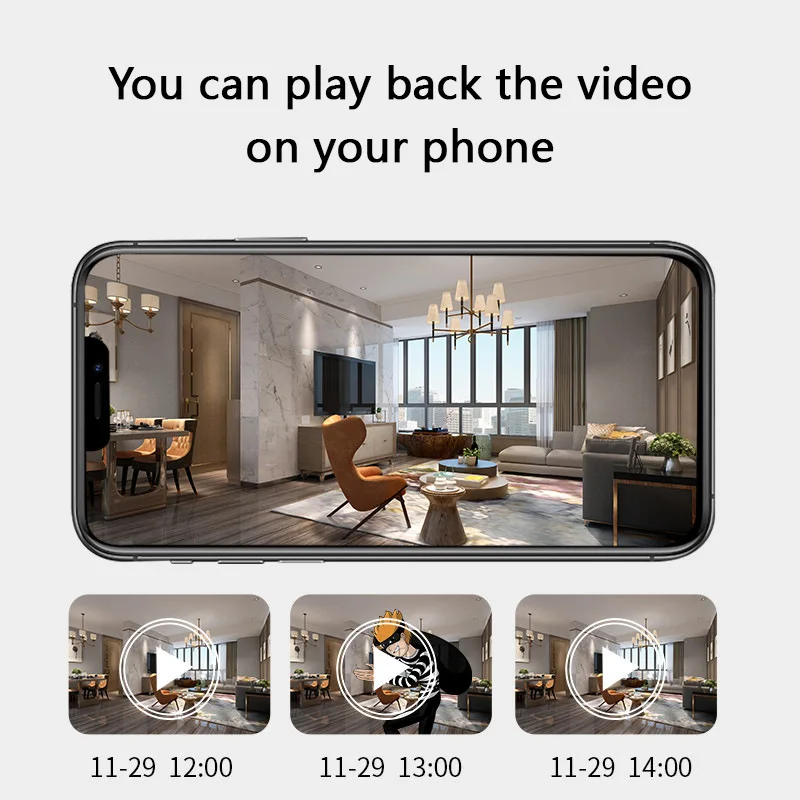 Xiaomi 4K Full Color HD Mini Camera Hotspot WiFi Remote Motion Detecting Surveillance Security Protection Rechargeable X5 Camera-3