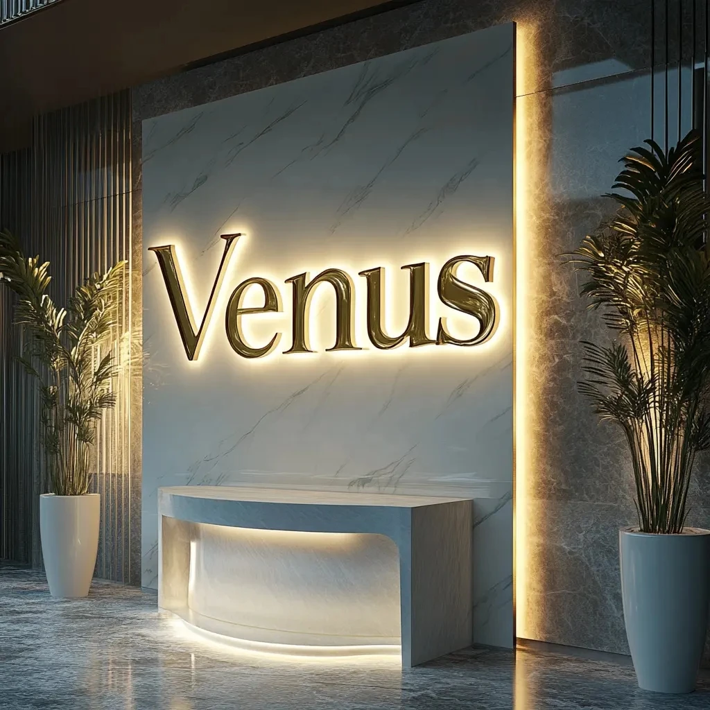 Customized 3D LED Signage Illuminated Business Name Plaque Outdoor Advertising Backlit Company Letter Sign Design-2