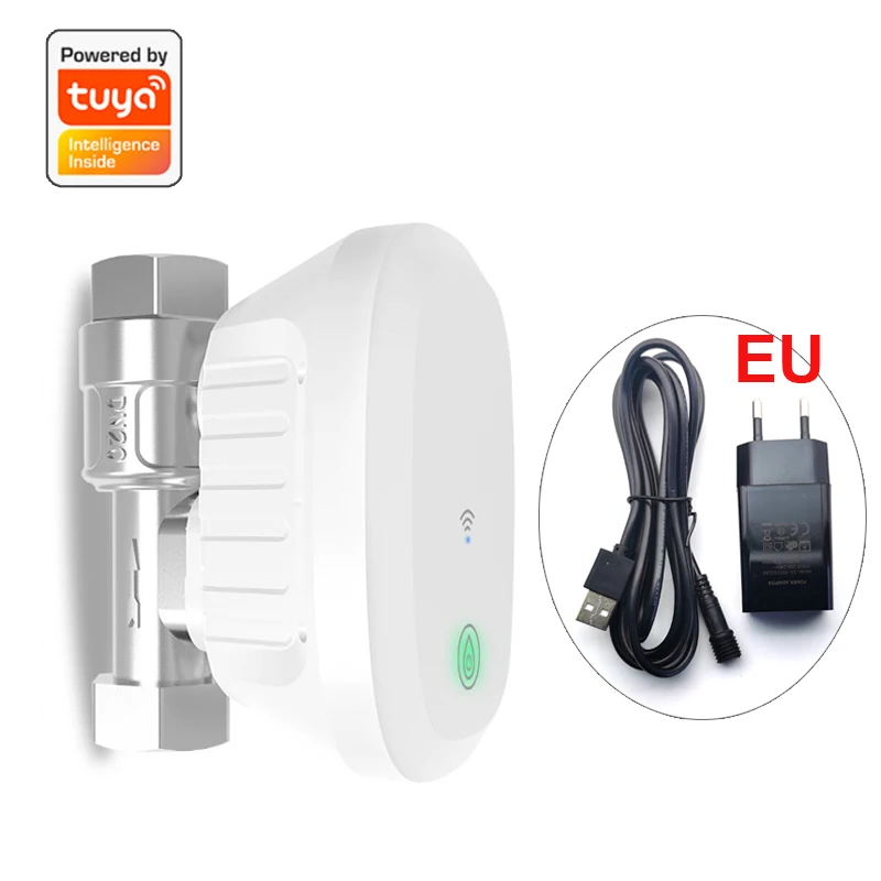 Tuya Smart WiFi Water Valve Water Meter Water Flow Rate Water Temperature Display Timer Smart Life APP Control Home Automation-2