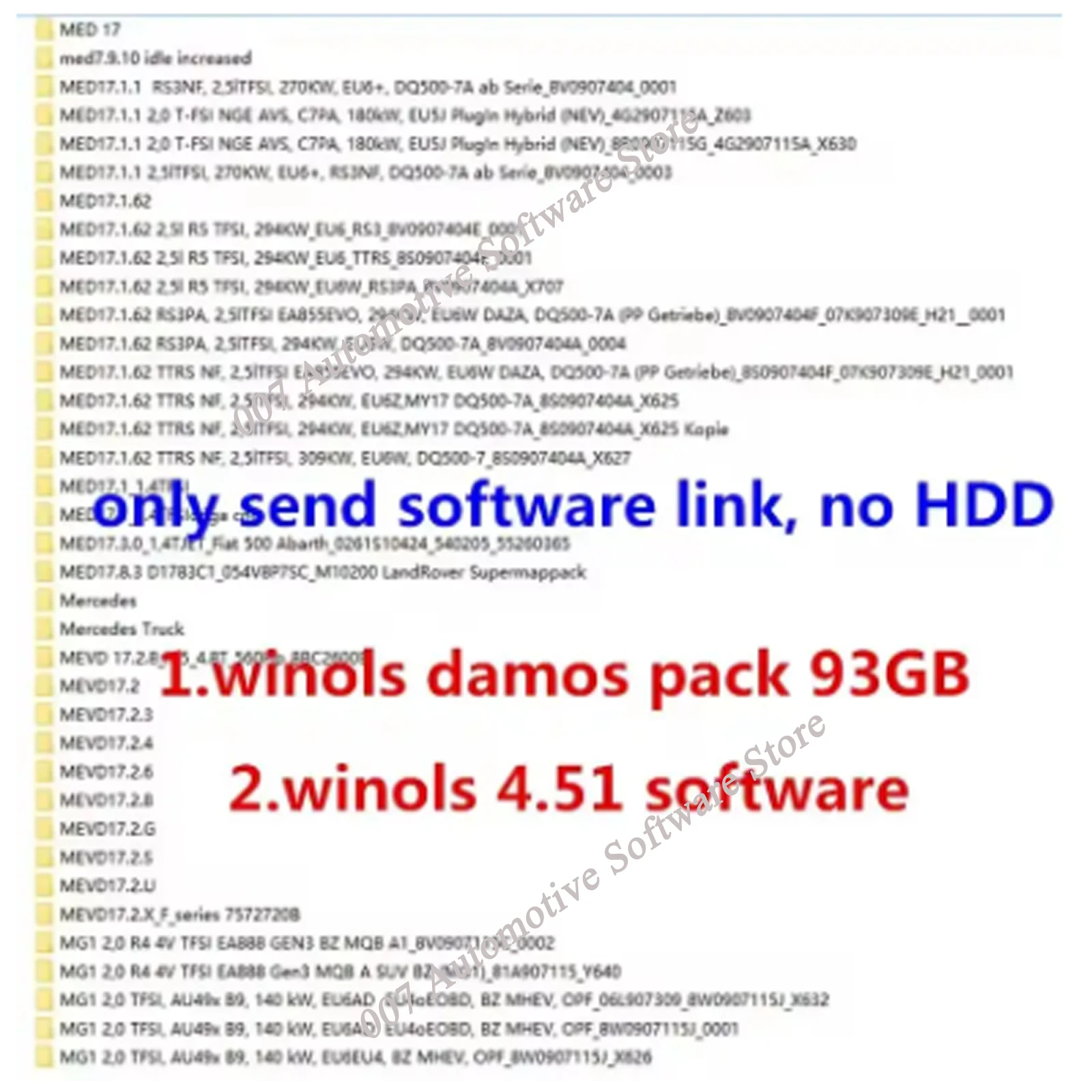 2025 Winols 4.51 Software 93GB 2021 2020 DAMOS Big Archive Car Performance Enhancement Chip Tuning Maps Damos Mappacks-4
