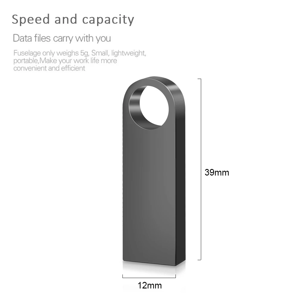 Hot Sale Metal Key Chain 3.0 USB Flash Drive 128GB Pen Drive 8GB 16GB 32GB 64GB Memory U Stick 3. 0 High Speed Pendrive-6
