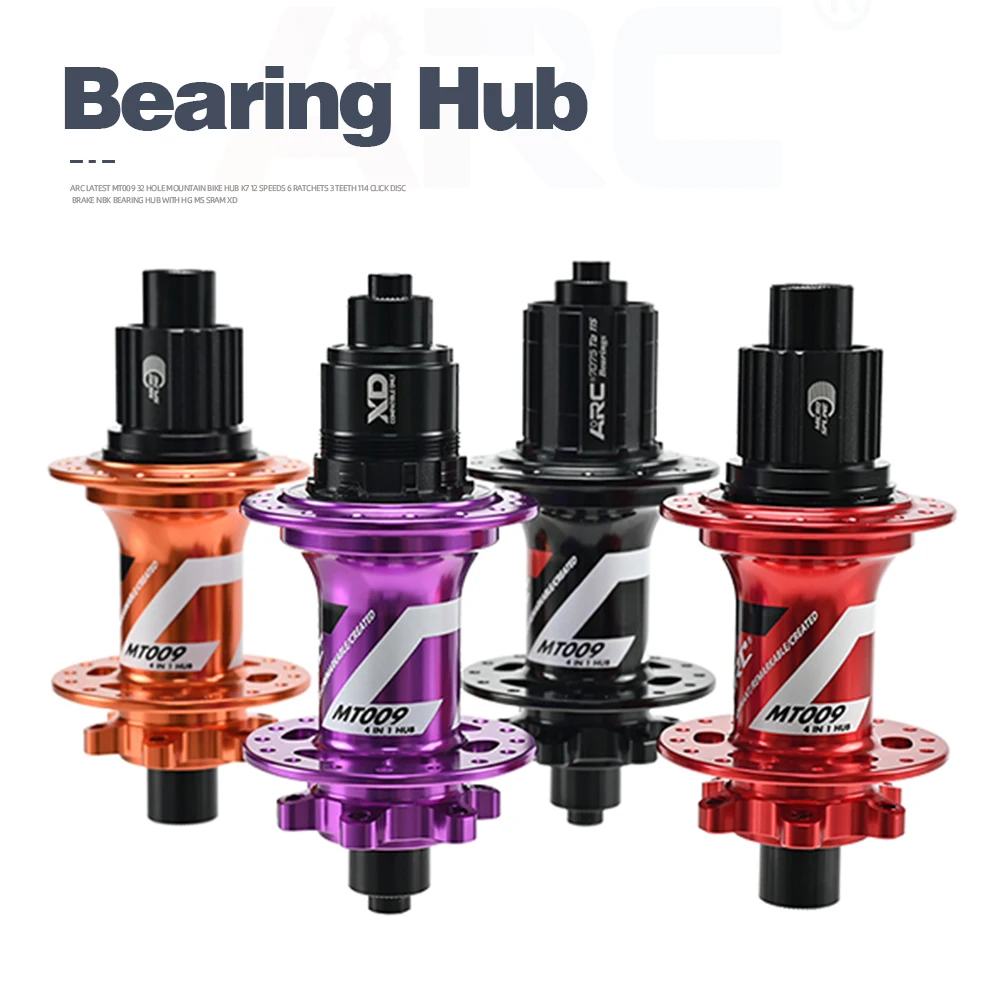 ARC 6 Pawls Hub MT009 MTB Hub Front 9x100 Rear 10x135mm 6 Bolt Disc Brake Bike Bicycle Hub HG Micro Spline Sram XD 8 9 10 11 12v-4