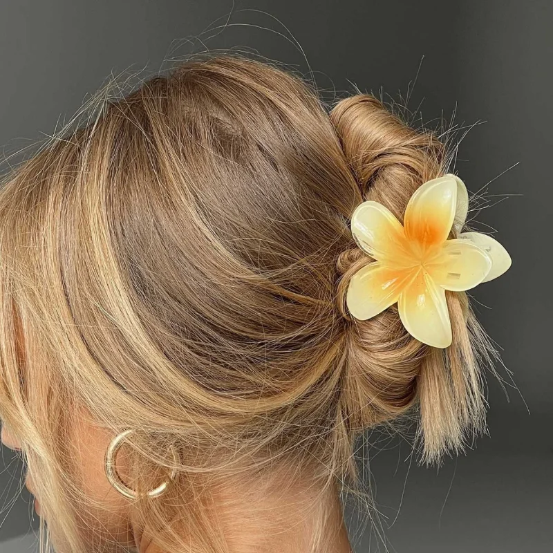 Fashion Flower Hair Clips For Women Bohemia Large Hair Claw Clamp Hairpins Barrettes Girls Beach Hair Accessories Headwear Gifts-6