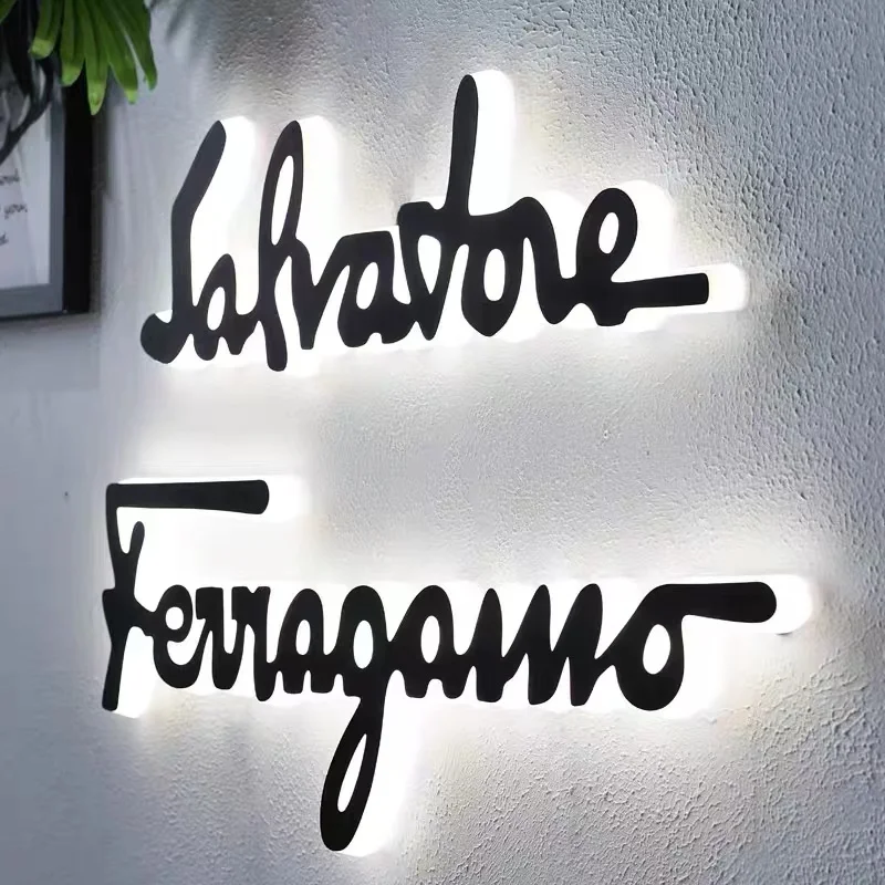 Customized Outdoor Metal LED Logo Lighting 3D Letter Company Commercial Sign Light Custom Business Name Plaque Illumination-4