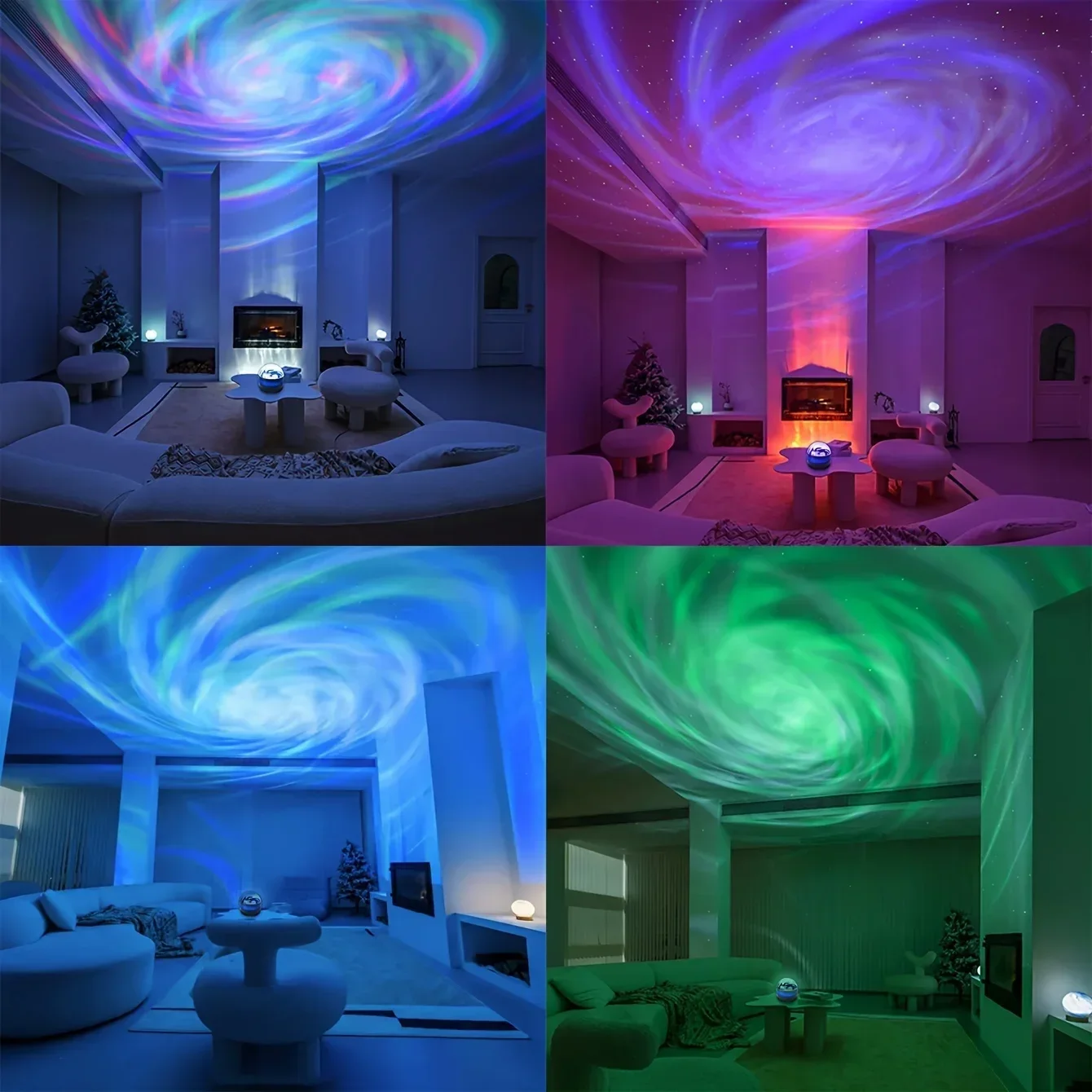 Galaxy Starry Sky LED Projector USB Powered Remote Control Night Light for Children’s Bedroom Christmas/Wedding Ambient Decor-2