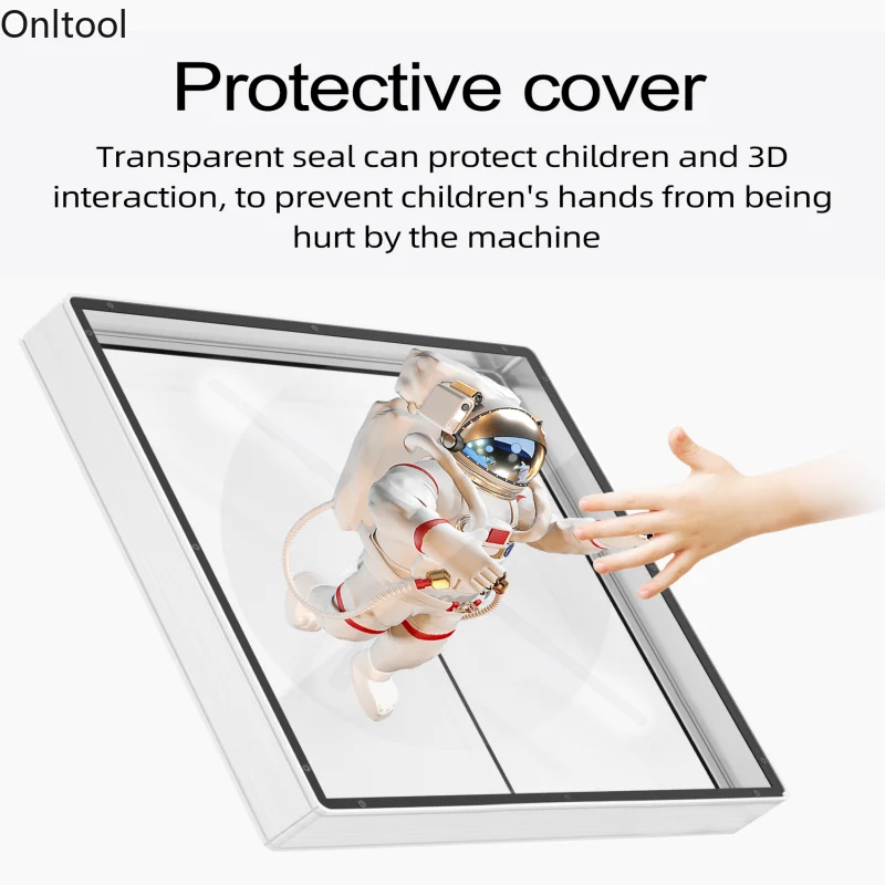 42 cm Fan and 45CM Cover 3D Fan Hologram Projector Remote Advertising Display Led Sign Holographic Lamp Projector Waterproof-2