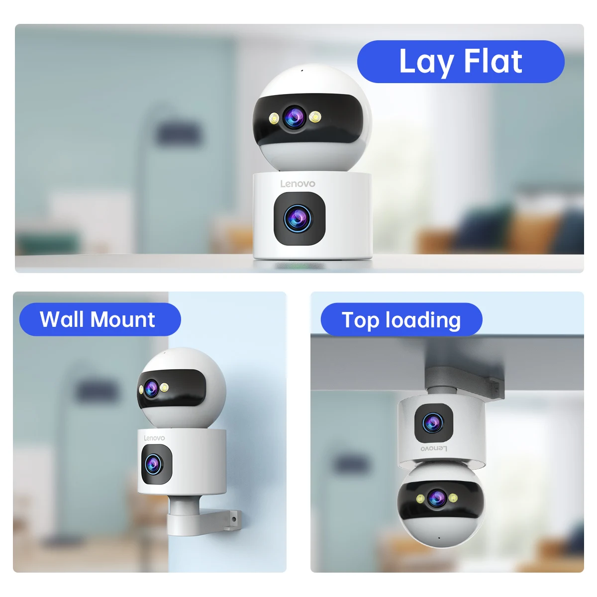 Lenovo 4K IP Camera 5G WiFi Dual Lens Smart Home Auto Tracking CCTV Camera Wireless Surveillance Camera Security Baby Monitor-6