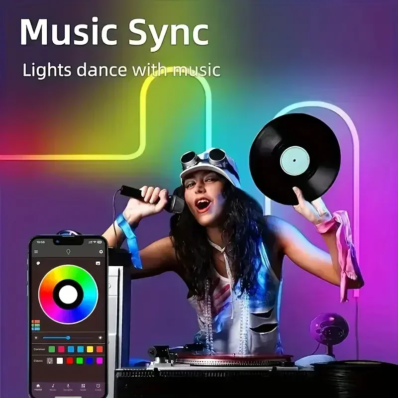 DC 24V Rgbic Neon Led Strip Light With Bluetooth15/20 Meters 5M 10M Outdoor Waterproof Neon Rope Lights App Remote Control Band-4
