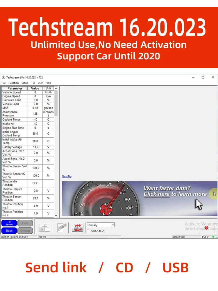 MINI VCI V16.20.023 And V16.00.017  For TOYOTA TIS Techstream Version Car Software Support 2020 Mini Vci Database-6