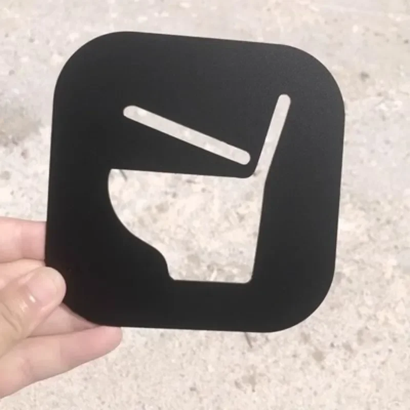 Toilet Signs Commode Squat Toilet Hollow Reminder Signage Doorplate Warm Reminders Indicator Plaque Plate Bathroom WC Door Sign-6