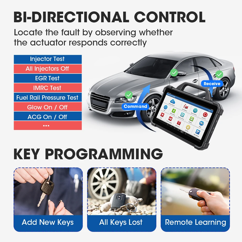 LAUNCH X431 PAD 7 VII PAD7 PADVII Car Diagnostic Tools J2534 Smartlink Automotive Scanner Auto Diagnost Online Programming OBD-5