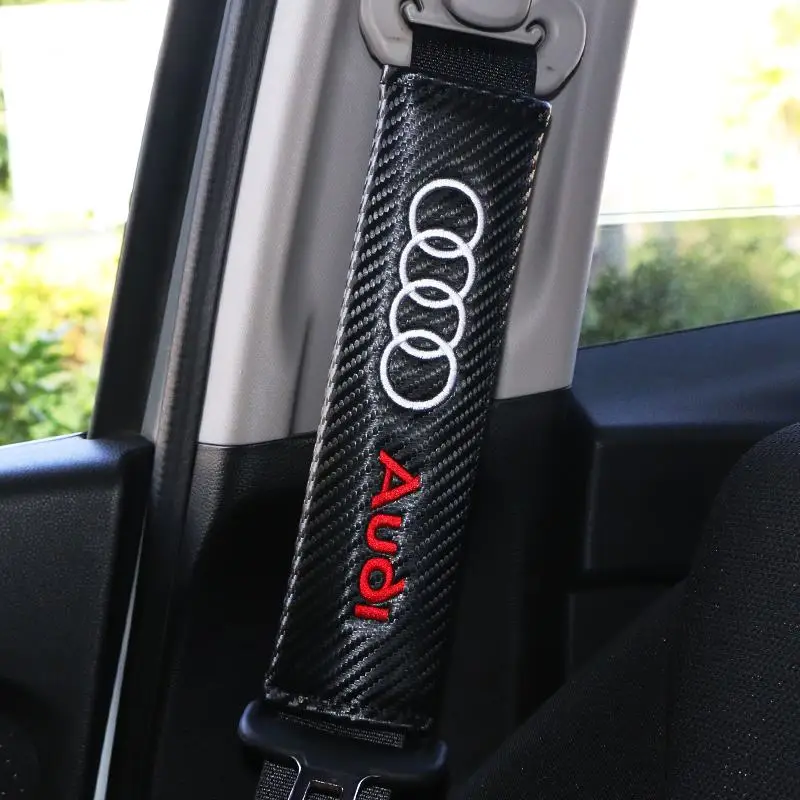 2pcs Cotton flannel carbon fiber protection Cover for Audi A4 B6 B8 B7 A6 C5 C6 C7 A3 A5 Q3 Q5 Q7 Q8 TT accessories Car Styling