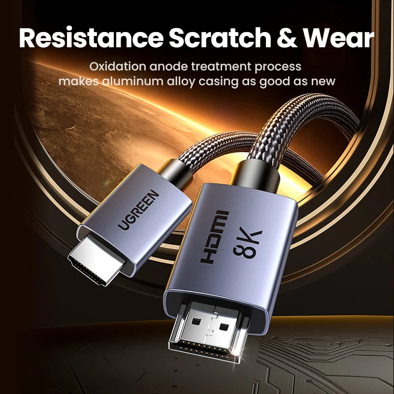 UGREEN HDMI Cable 8K/60Hz for PS5 Xiaomi TV Box Ultra High Speed Certified 8K@60Hz Cable 48Gbps Dolby Vision HDCP2.3-5
