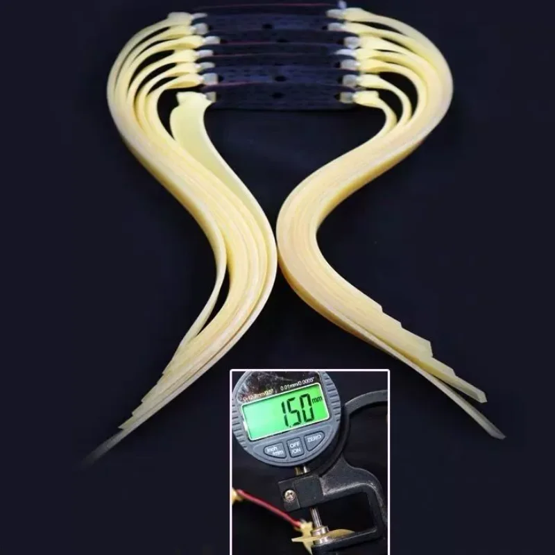 1.5/2.0mm High Quickly 2-5PCS Slingshot Hunting Powerful Flat Rubber Band High Elasticity Outdoor Catapult Shooting Accessories-3