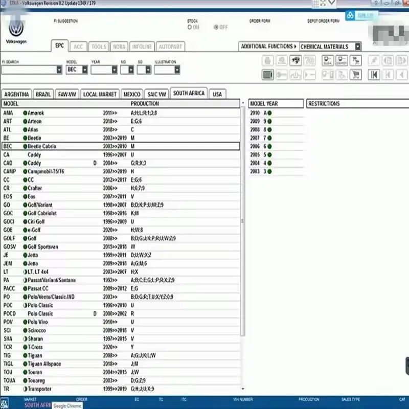 Newest Auto Repair Software Elsawin 6.0 Etka 8.3 Electronic Parts Catalogue Elsa win 6.0 For V-W For A-udi Auto Repair Software-5