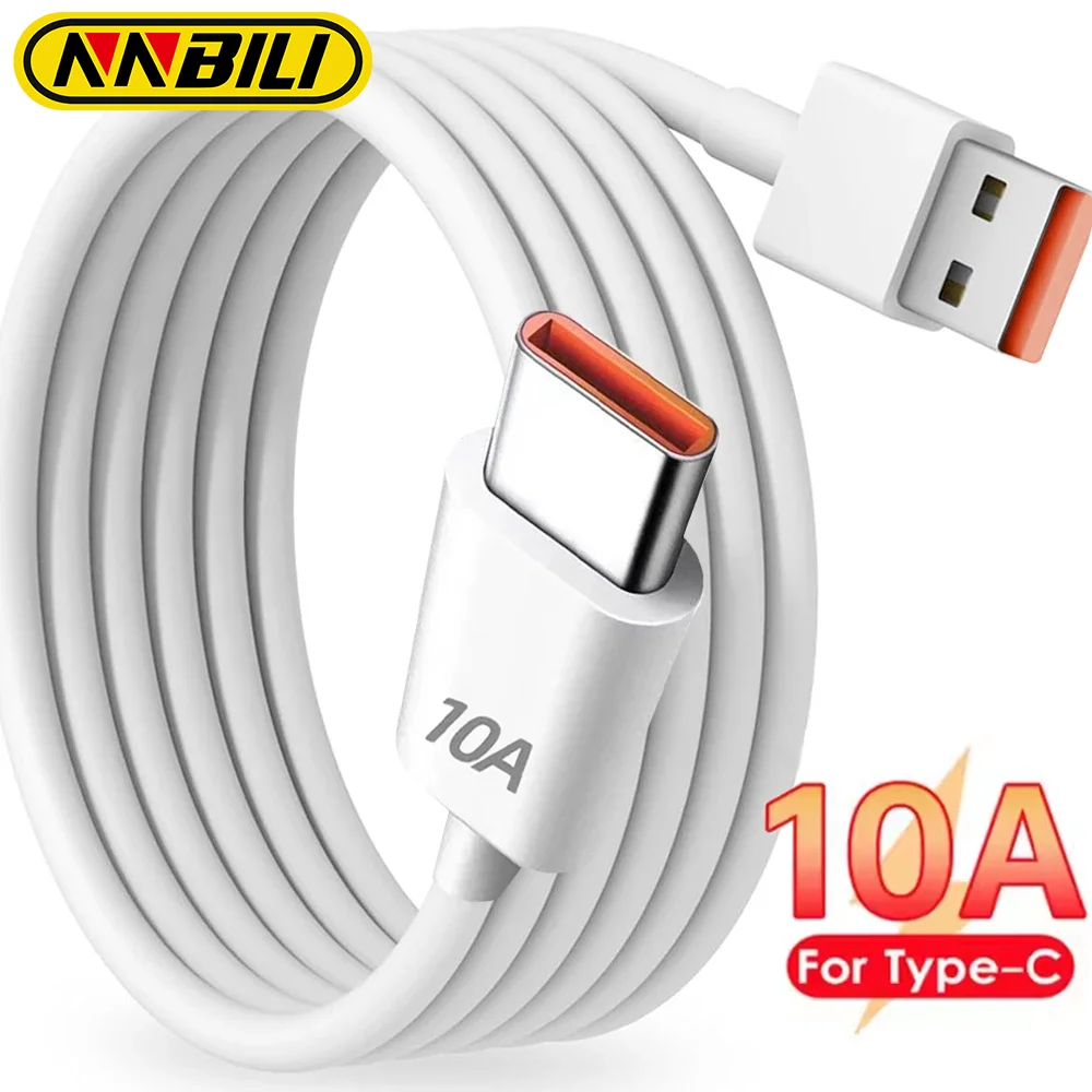 120W 10A USB Type C Super Fast Charging Data Cord Phone USB-C Cable For Huawei Mate 60 Honor Xiaomi Samsung Quick Charger Cable
