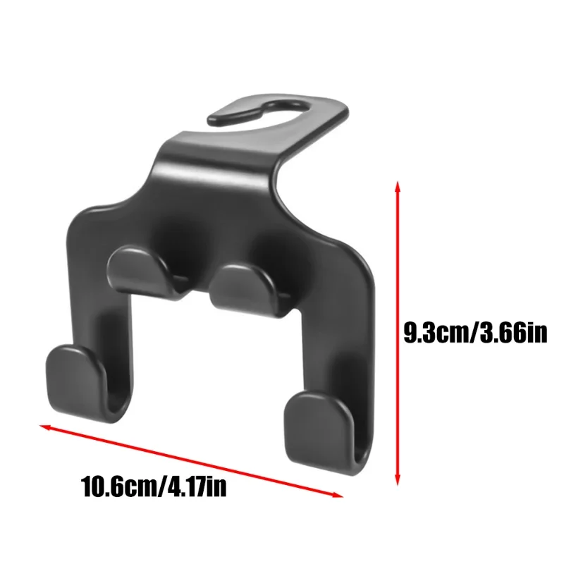 Double Head Phone Hanger 1/2pcs Multifunctional Car Seat Back HookHeadrest Hanging Bag Storage Hanger Car Interior Accessories-5