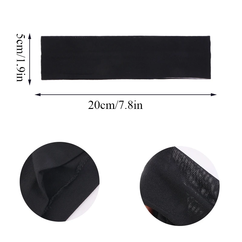 Summer Sports Headbands For Women Fitness Run Yoga Bandanas Solid Color Elastic Hair Bands Stretch Makeup Hair Accessories 2023-3