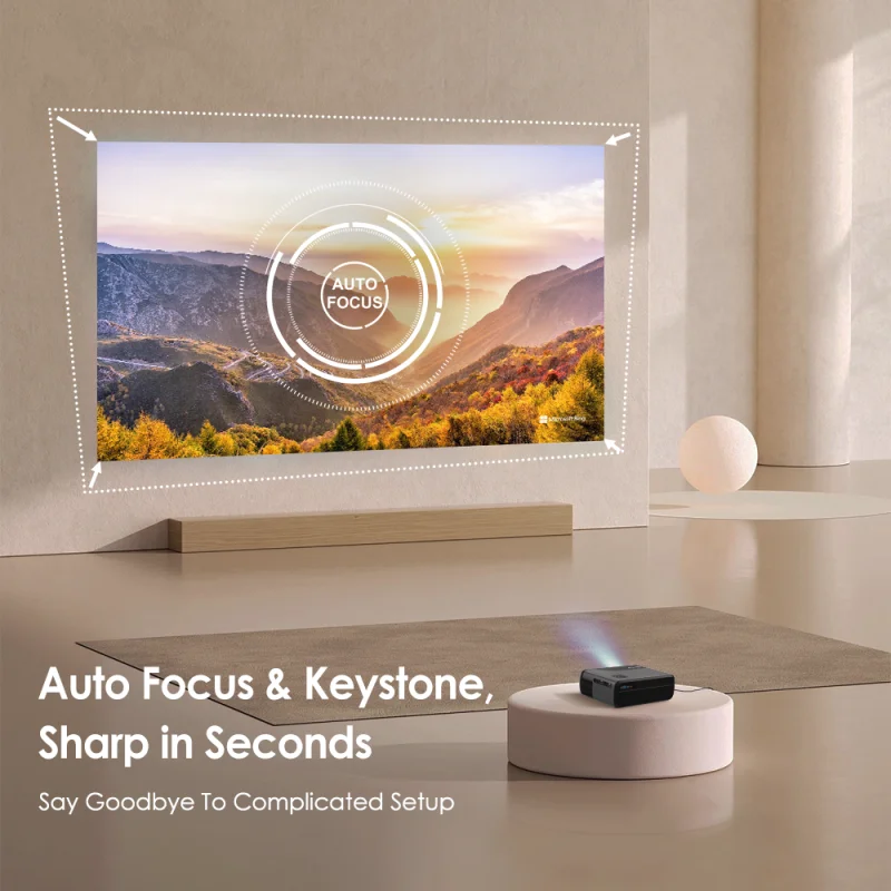 [Netflix Official Licence] portable 4k projector 5G WiFi Mini projector Dolby Android 11 beam Projector Home Theater Google Play-5